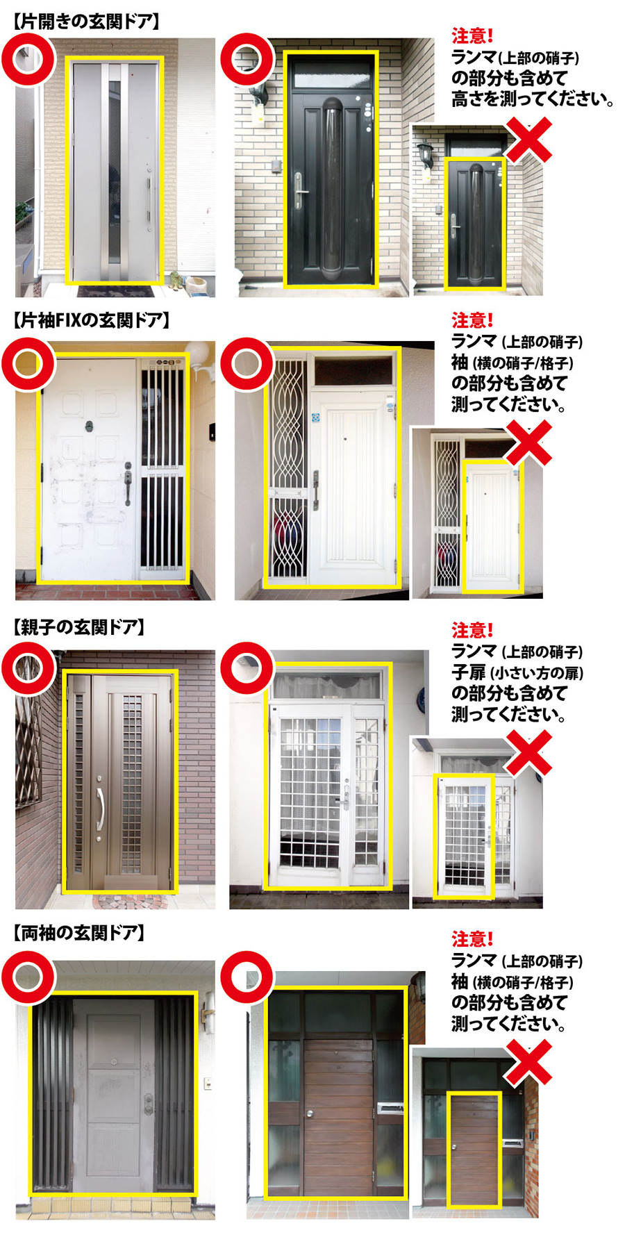 玄関の測り方