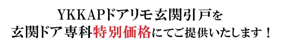 玄関引戸専科オープン記念価格 50％OFFから更にお値引きしました